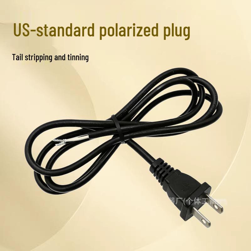 

Two-Pin 18AWG Power Cord with Dual-Core AC Plug (US Standard) 2*0.75mm²