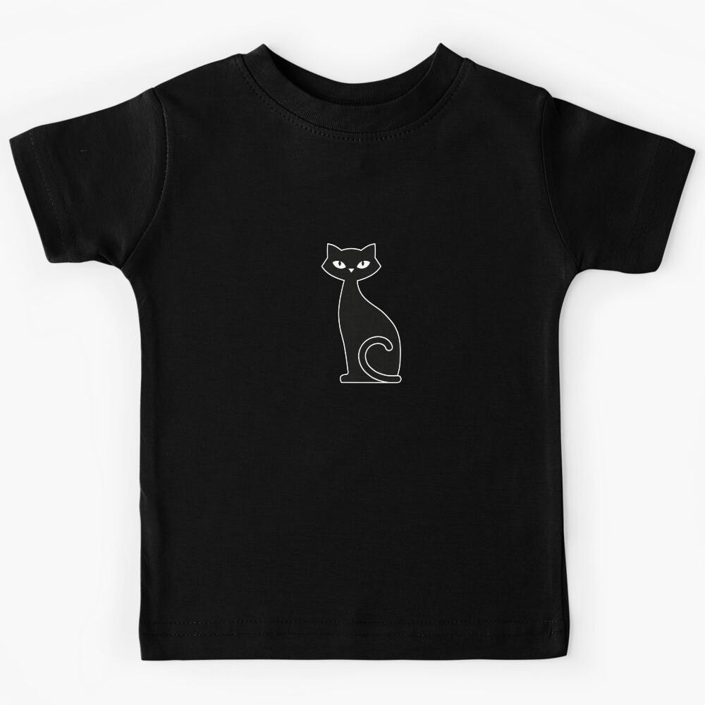 Black Cat Kids T-Shirt 150