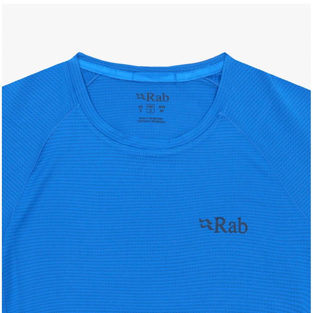 Rab Sonic Pánské tričko s krátkým rukávem Qbl 01 Maya Blue