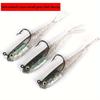 FTK  Gray Fish Shaped Bait | Bionic Fork Tail Soft Bait, Suitable for Freshwater and Seawater Fishing, PVC Material, Including