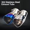 Car Exhaust Tip Lightweight Heart Shaped Exhaust Tail Muffler Tip Easy-to-Install Stainless Steel Exhaust Muffler for Van