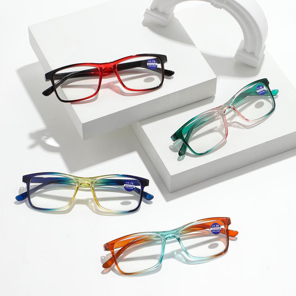 Fashionable Anti-Blue Light Progressive Reading Glasses for Seniors, Ultralight & High-Definition, In Stock.