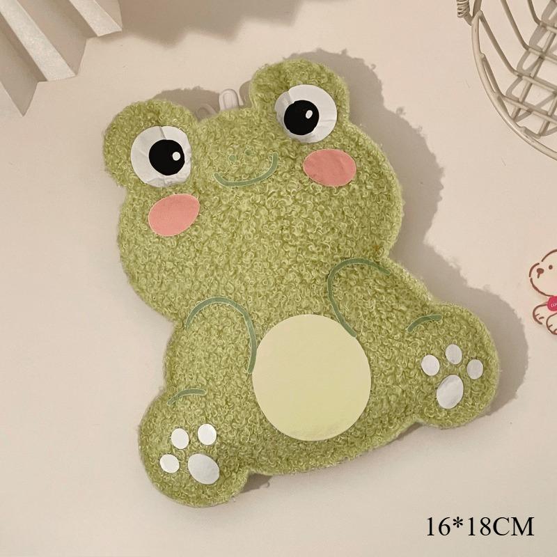 

Cartoon Plush Hot Water Bag with Water Filling Compact and Portable Student Hand Warmer Cute and Antifreeze
