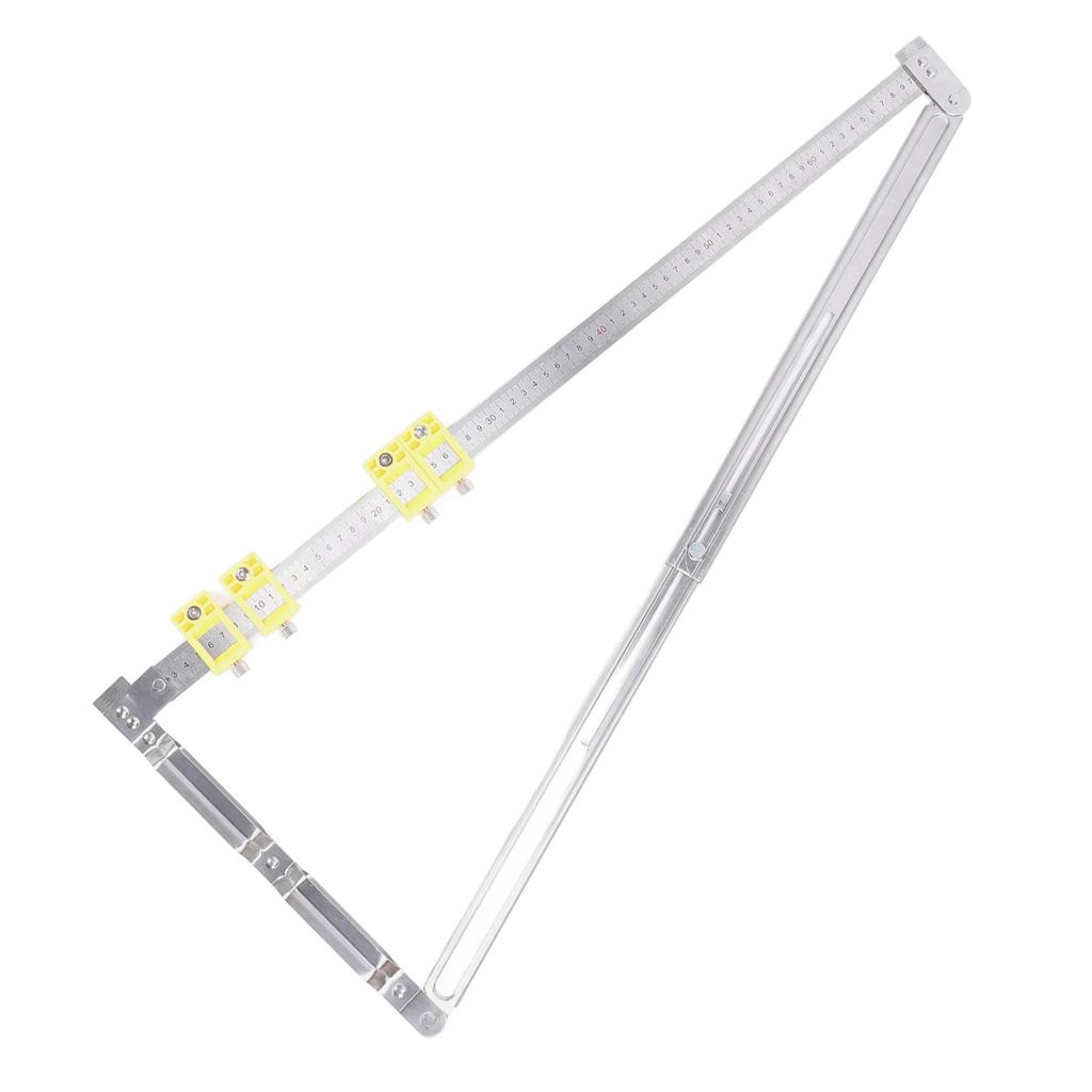 2 In 1 Concealed Connector Positioning Ruler Telescopic Folding Scribing Ruler with Limit for