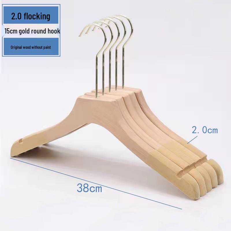 Damen Rutschfester Holzmantelständer Kleiderbügel für Bekleidungsgeschäfte