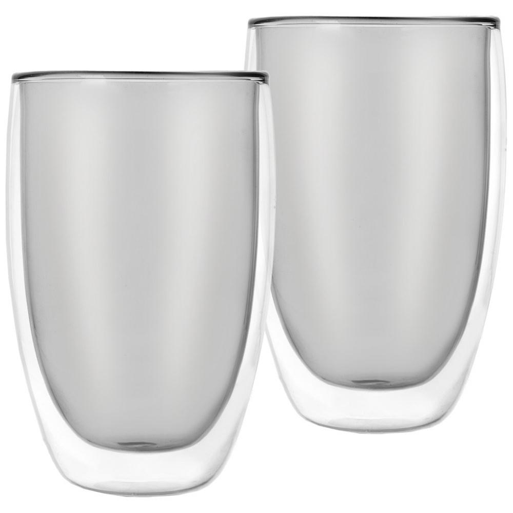 2x Szklanka Termiczna Podwójna Ścianka Do Kawy Herbaty Latte Napojów 460 Ml