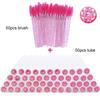 With Crystal Lash Mascara Wands Eyebrow Comb Spoolies Container Lash Brush Applicators Makeup Tools 50Pcs Eyelash Brush Tubes