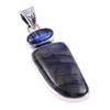Natural Labradorite,Kyanite 925 Solid Sterling Silver Jewelry Pendant 1.75" r5i53