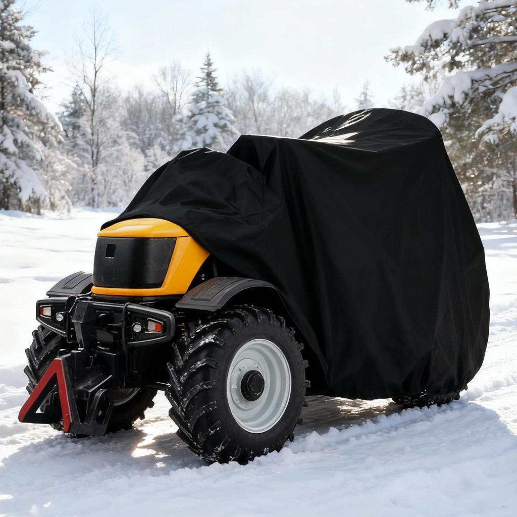 ATV Cover 210D UV Protection Dustproof Protector Waterproof Tractor Cover ATV Tractor Cover Foldable and Easy To Store Portable