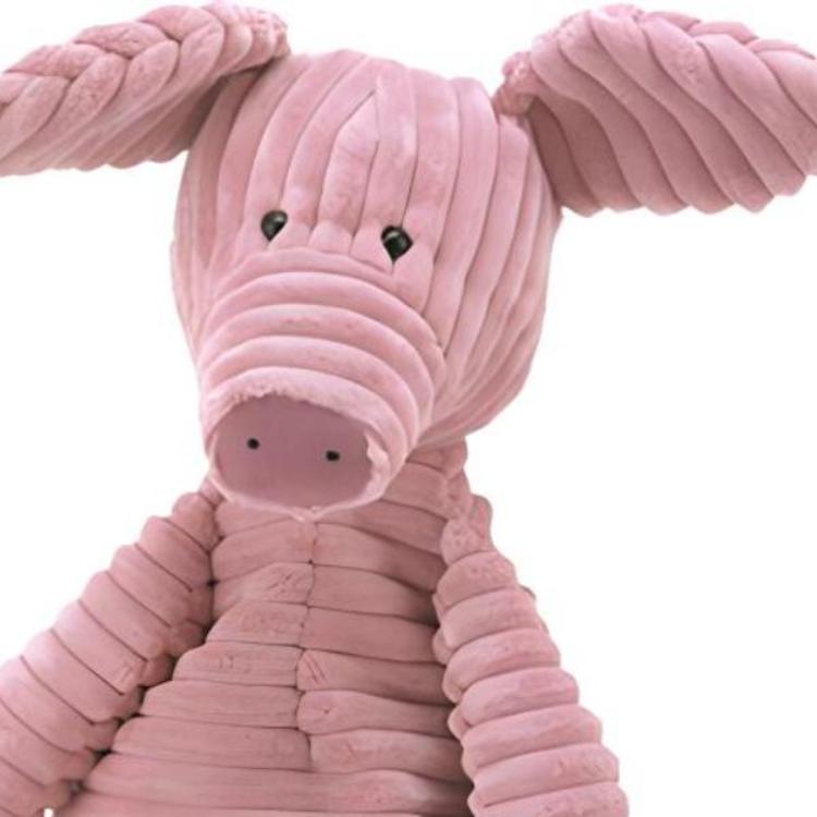 JELLYCAT Farm Animal Collection Stripes Pig Dolls Plush Doll 38cm Height In Sitting Posture
