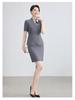 Women's Summer Short-Sleeved Professional Suit - Elegant Workwear for Hotel, Jewelry Store, and Salon Reception