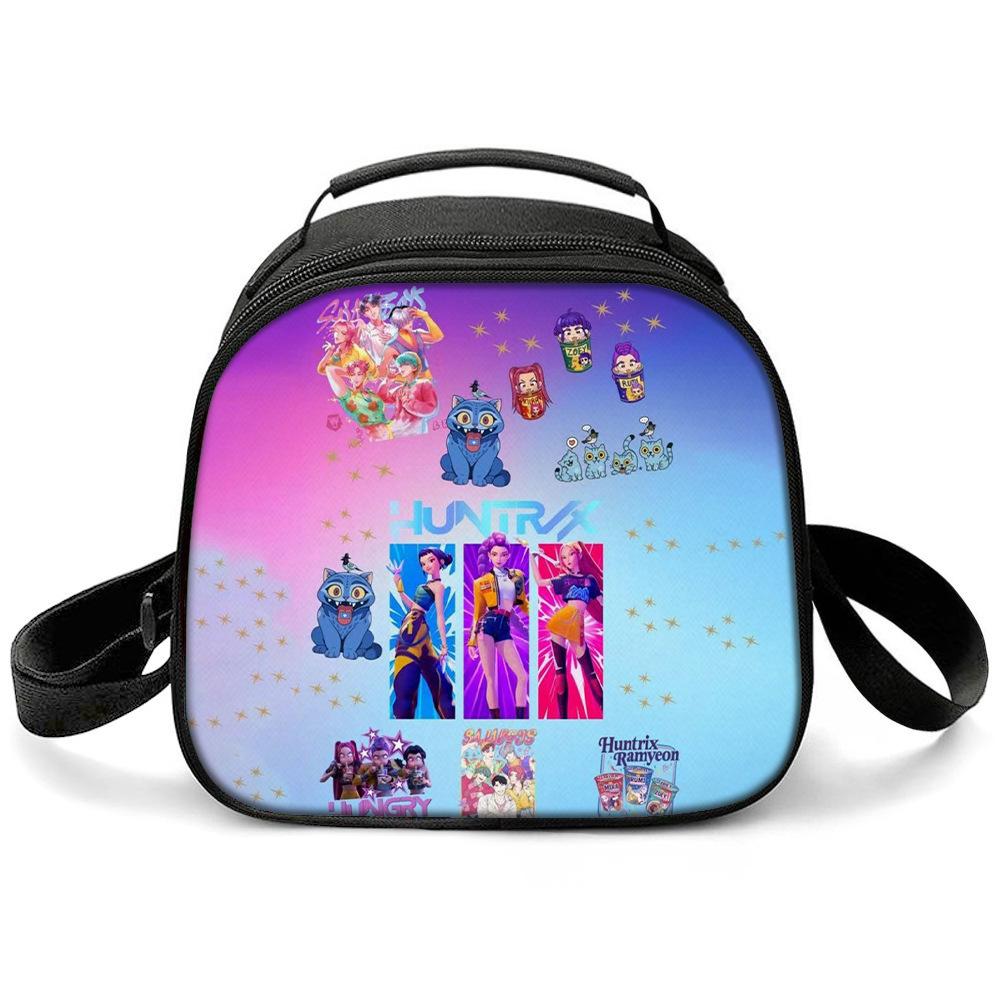 KPOP Witch Hunters Printed Cartoon Student Warm Lunch Bag Messenger Bag