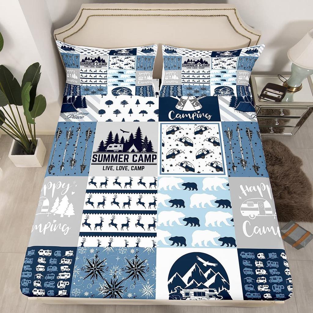 Cute Penguin Pattern Mattress Three-Piece Digital Printing Bedding Mattress Three-Piece Set Children And Adults