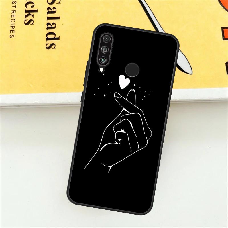 Kpop Finger Heart For Huawei Nova 12i 7i 8i 11i Y73 Y72 Y61 Y91 Y90 Y70 Y60 9 10 SE 11 Pro P30 P40 Lite Case