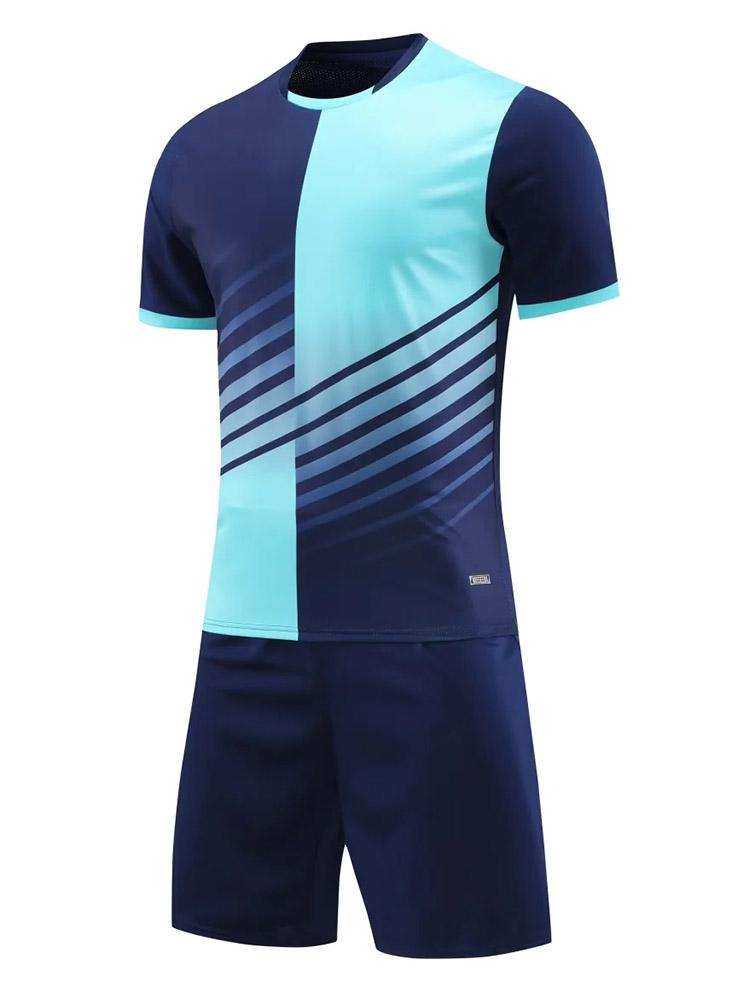 

2 Pieces Sportswear Football Set for Men Children Quick Drying Breathable Personalized Soccer Jersey Set 5XL