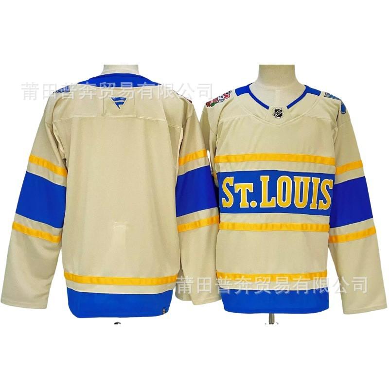 St. Louis Blues NHL Hockey Jersey Embroidered Practice Shirt Unisex Sportswear Ice Training Fan Wear
