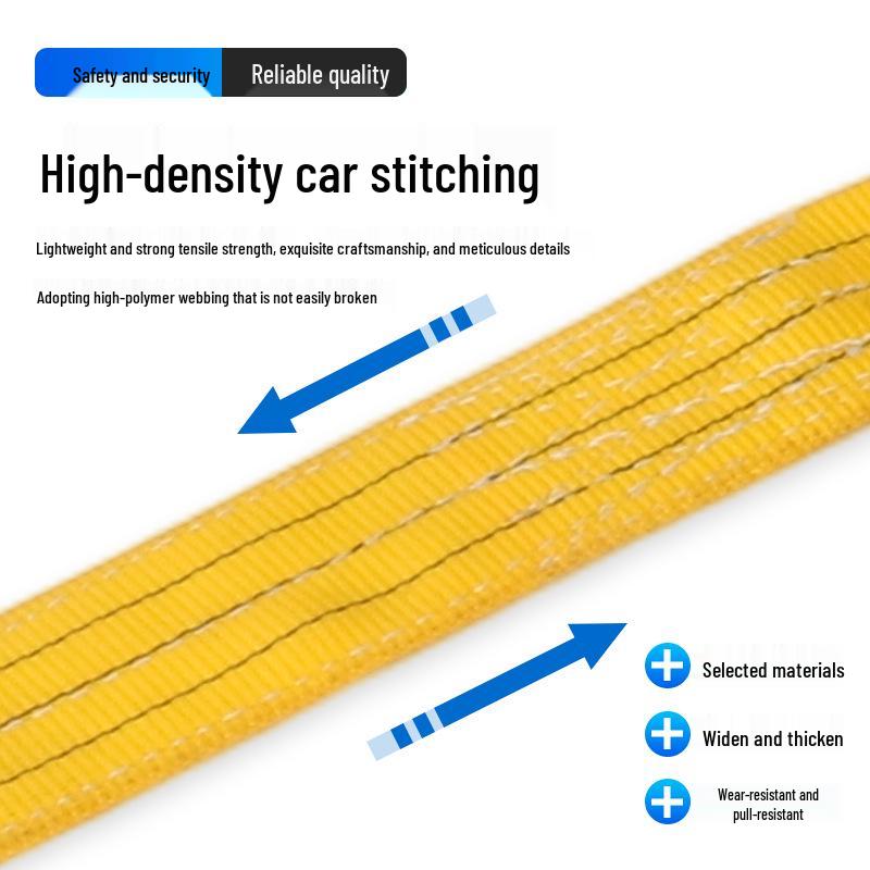 10-Ton Flat Engineering Lifting Sling, 5m Hoist Web, Forklift-Compatible Industrial Crane Sling