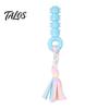 Natural Rubber Pet Play Toys Spiky Dog Chew Toy with Cotton Rope, Molar Stick Toy, Interactive Tough for Aggressive Chewers Small Medium Dogs