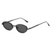 European and American Personalized Small Frame Oval Exquisite Metal Glasses for Men and Women Fashionable Anti-Uv Sunglasses