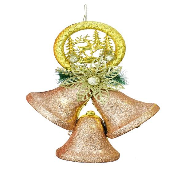 Weihnachtsbaum-Dekorationsartikel, große Glocken, Wand, Tür, Baum, hängende Ornamente, Requisiten, Weihnachtszubehör, 1 Stück, Artikel für die Kirche zu Hause