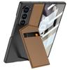 Samsung Galaxy Z Fold6 5G Case, GKK Card Holder Kickstand, Brown