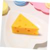 CORHAD Realistic Artificial Cheese Simulation Cheese for Decorating Cakes and Photography and Crafts 3-Piece Model, Desserts, Props,