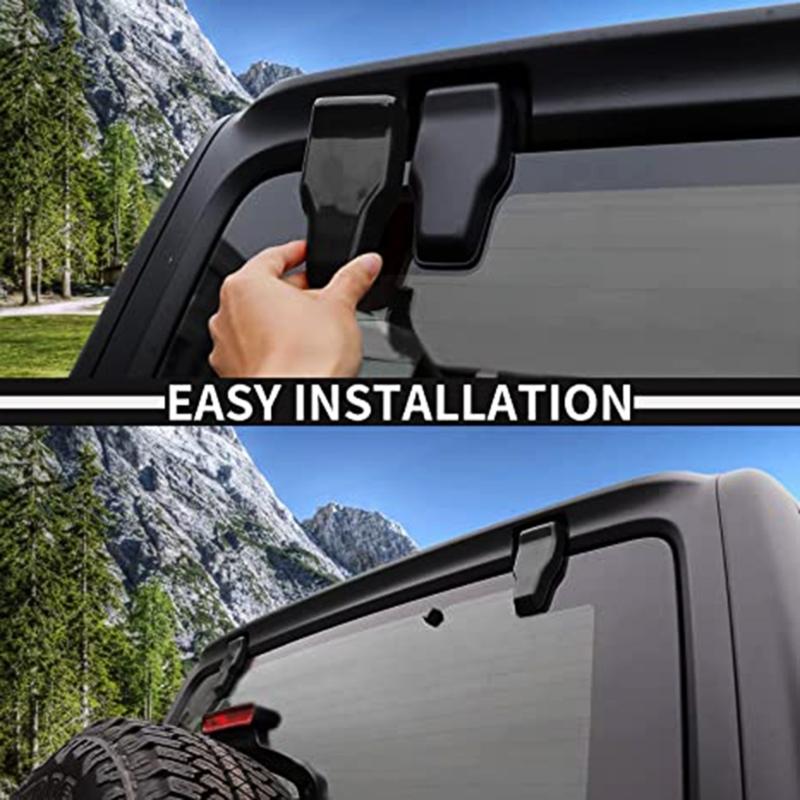 Rear Tail Door Window Hinge & Rear Rain Wiper Nozzle Decorative Cover Trim Interior Accessories 68413488A Used for