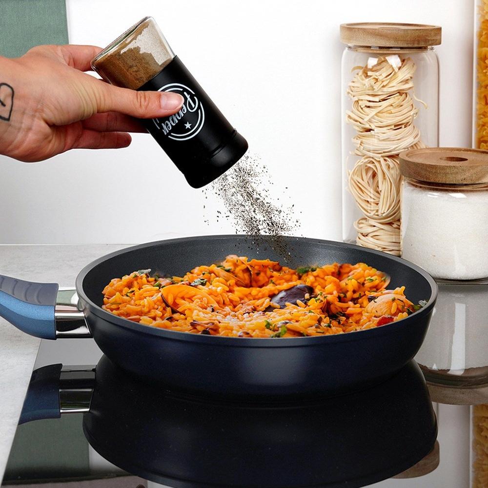 Salt and Pepper Set Salt Shaker Pepper Shaker Glass Spice Container