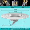 Prevent Backflow and Quick Drainage with Bathroom Sink Strainer