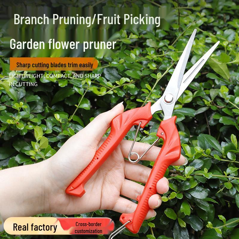 Straight Head Garden Pruning Shears for Fruit, Vegetable, and Flower Cutting