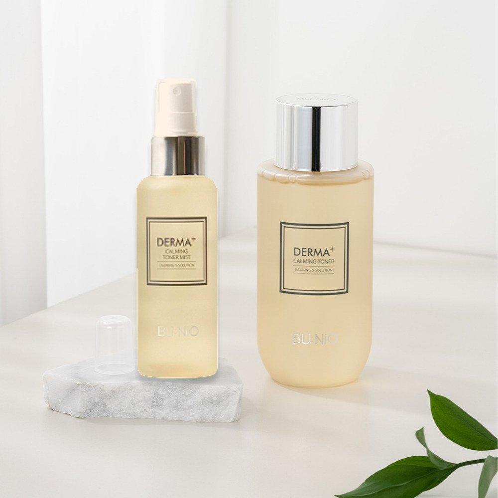 BU:NiO Derma Plus Calming Toner 315ml Large Capacity + Mist Toner 100ml Moisture Toner Slightly Acidic Makeup Fixer