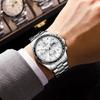 Luxury Watch For Men Waterproof Luminous Date Chronograph Man Wristwatch Stainless Steel Men's Quartz Watches+Box