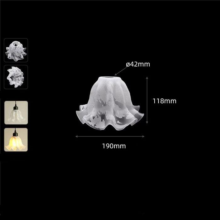

Винтажный E27 матовый белый стеклянный абажур для замены с отверстием 4,2 см, матовый абажур в форме колокола с отверстием 42 мм для подвесного освещения
