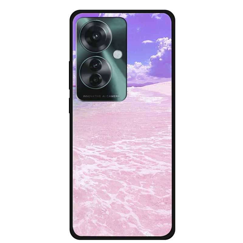 Phone Case for Oppo Reno11 A Silicone TPU Soft Back Cover for Reno 11 A 11A Fashion Shell Floral Shiled Capa 6.7" Funda