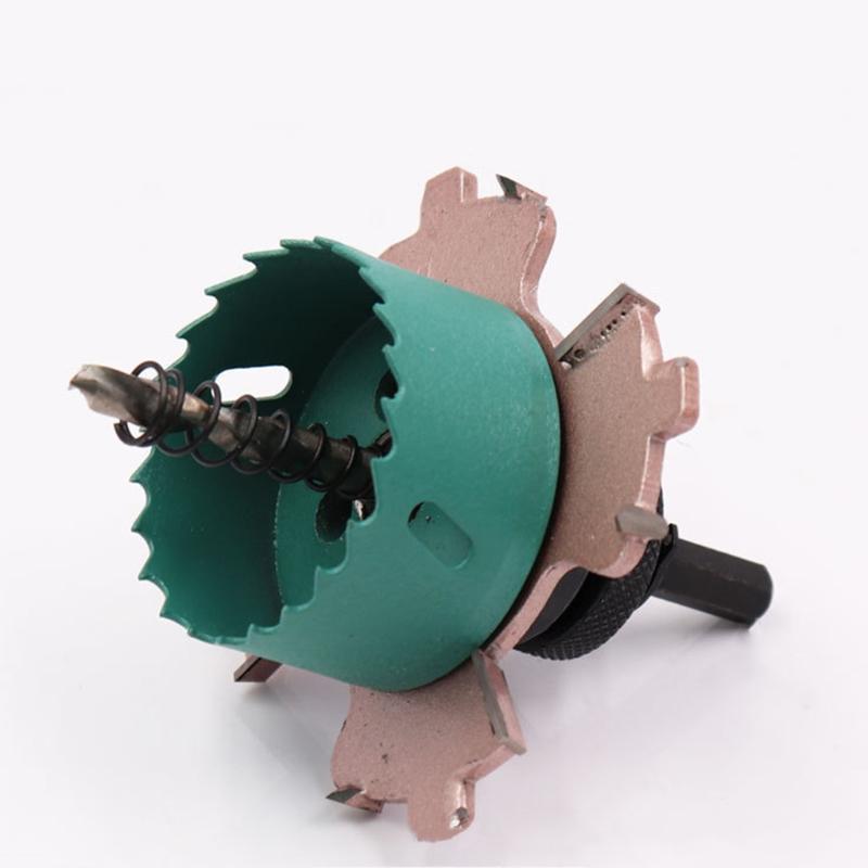 Hole Saw Cutter H.S.S Drill Bit Woodworking Hole Cutter with High Precision Cutting Teeth for Downlight Gypsum Board