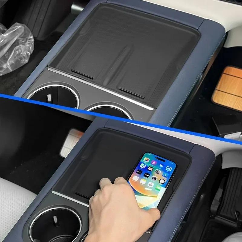 Für Xpeng G6 2023-2025 Türseiten-Aufbewahrungsbox TPE Front- und Hecktürgriff-Organizer Aufräum-Getränkehalter-Aufbewahrungsbox Autozubehör