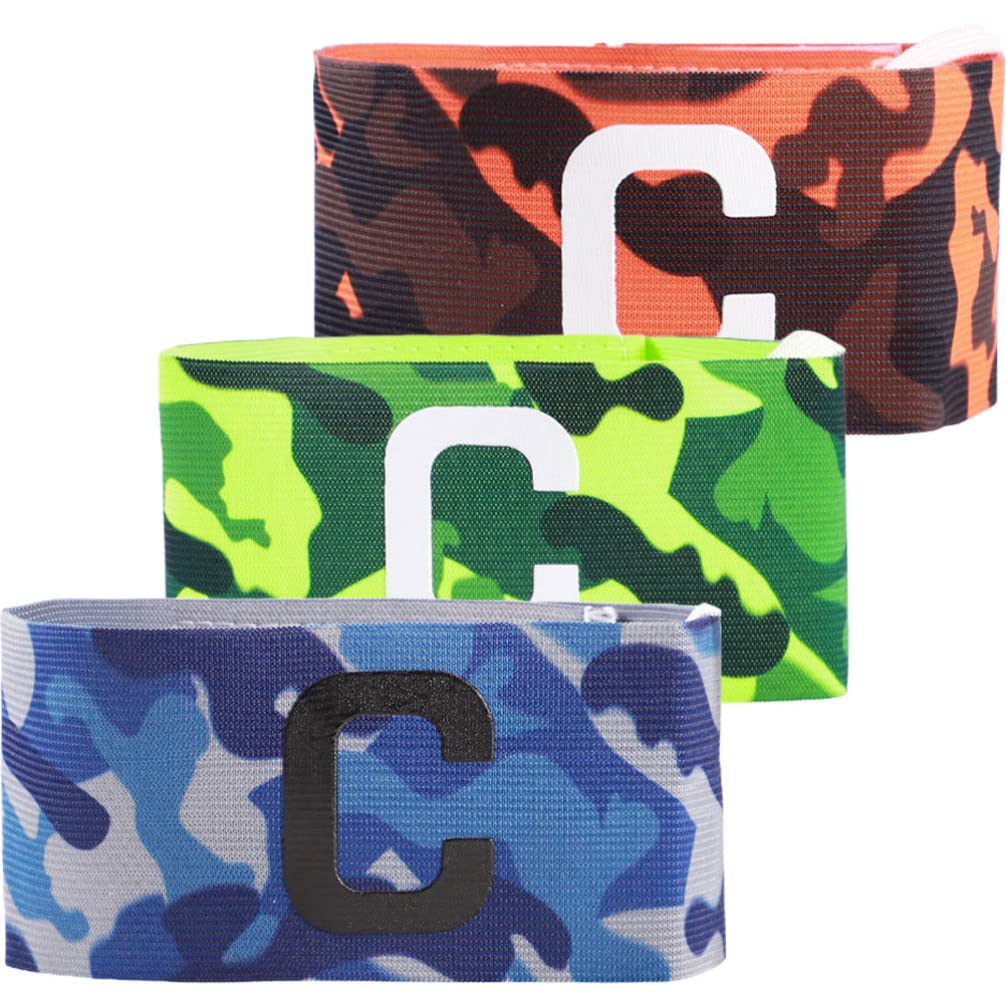 iplusmile Captain Set of Soccer Football Sports Soccer Durable Elastic Nylon for Competitions Armbands, 3, C, Armbands, Armbands, Armbands, Marks,