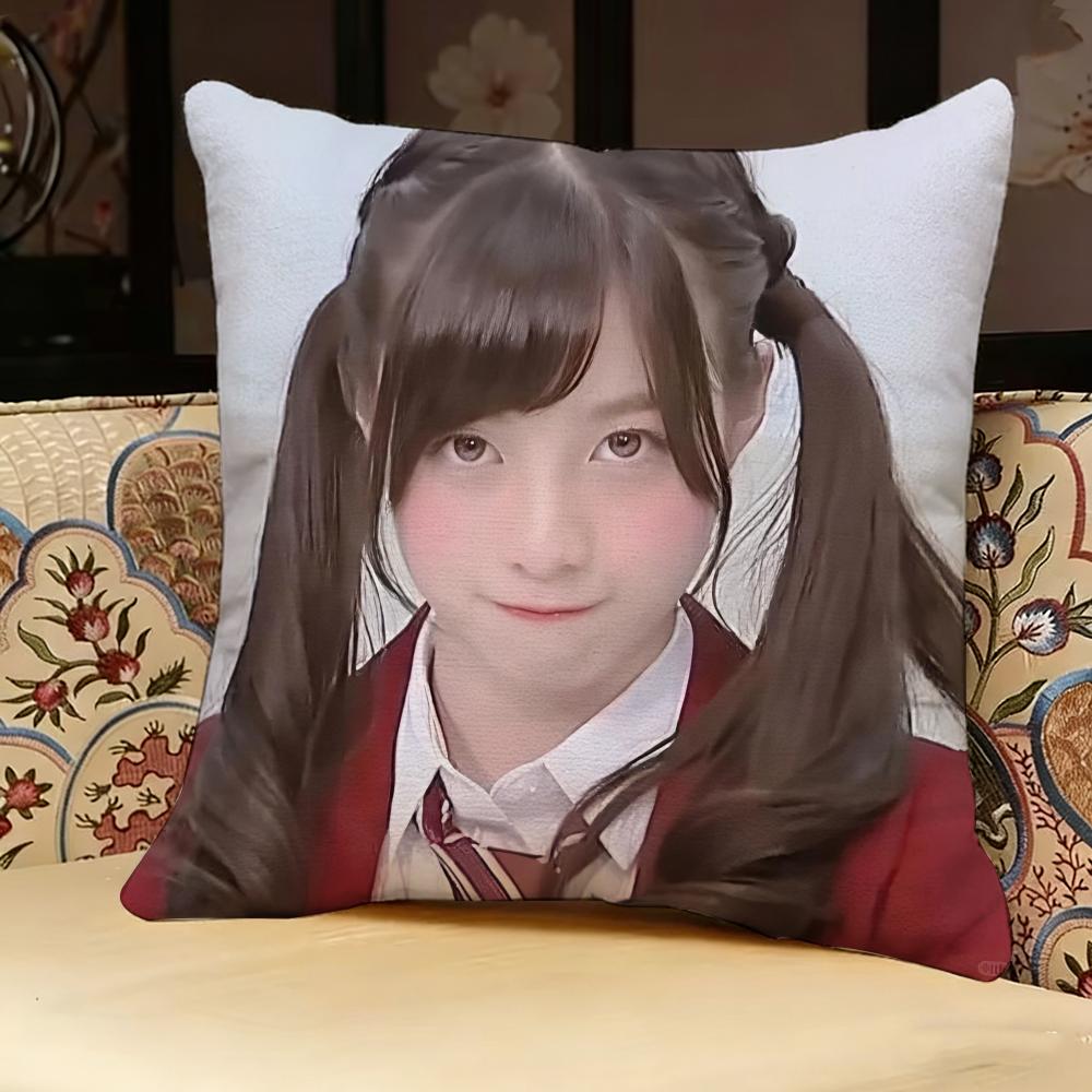 Cute Singer K-Kanna Hashimoto Pillow Case Pillowcase, Double-Sided Printed, Sofa Cushion, Bedroom Headboard Pillow