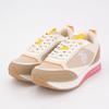 Frisby Sneakers with Pink Sole and Yellow Touch with White Laces for Women US POLO