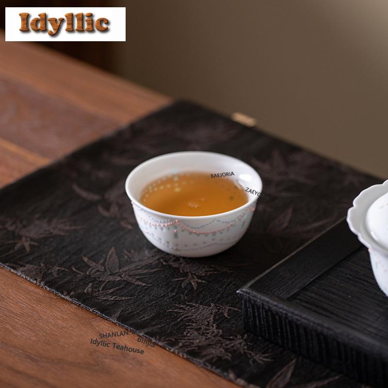 Exquisite Bead Curtain Teacup Aesthetic Tea Bowl Jug Tea-tasting Meditation Cup Jianzhan Master Cups Flower Tea Household Cha