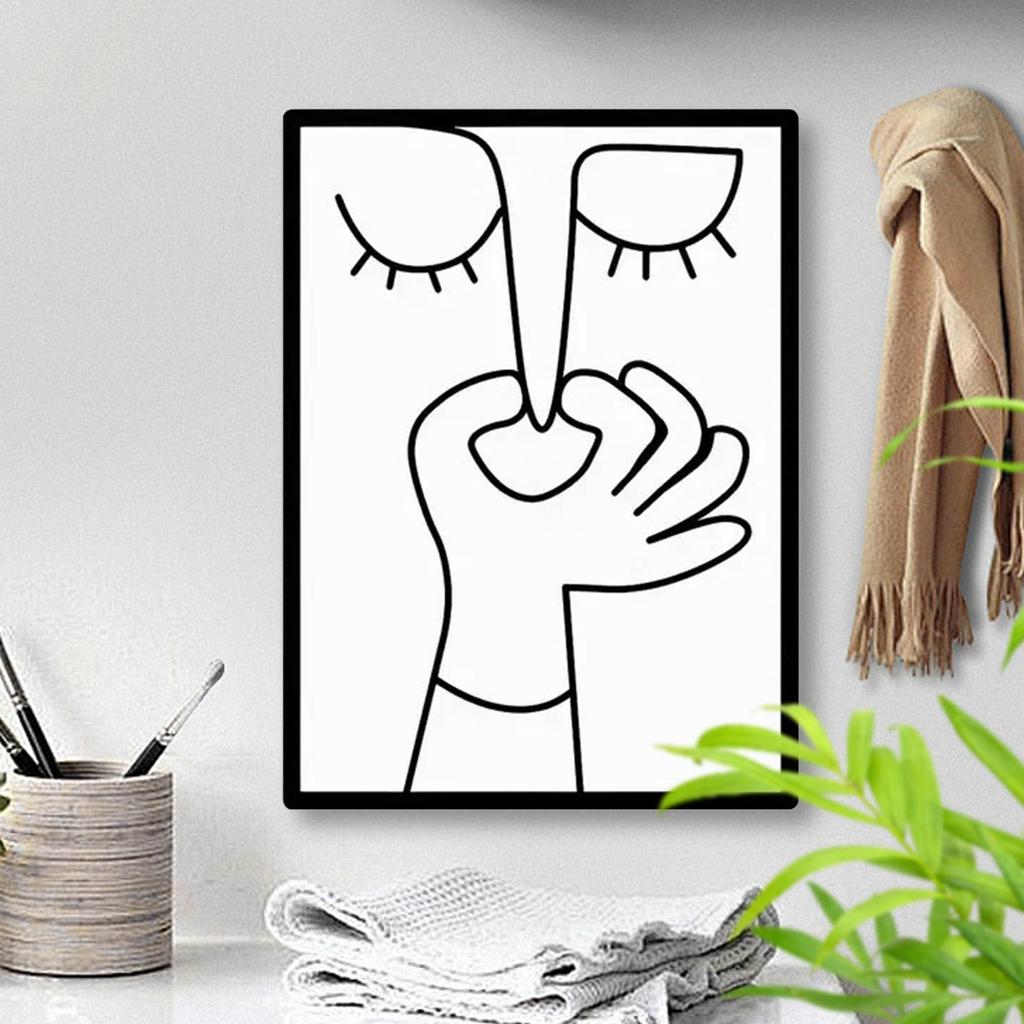 Toilet Wall Decor Funny Humorous Aesthetic Paintings Bathroom Art Signs for Home Apartment Restroom Door Family Friends Gift