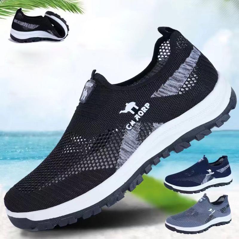 Men's Loafers Mesh Breathable Casual Sneakers 2025Summer  New Vulcanize Shoes Soft Soled Comfort Sport Shoes Light Walking Flats