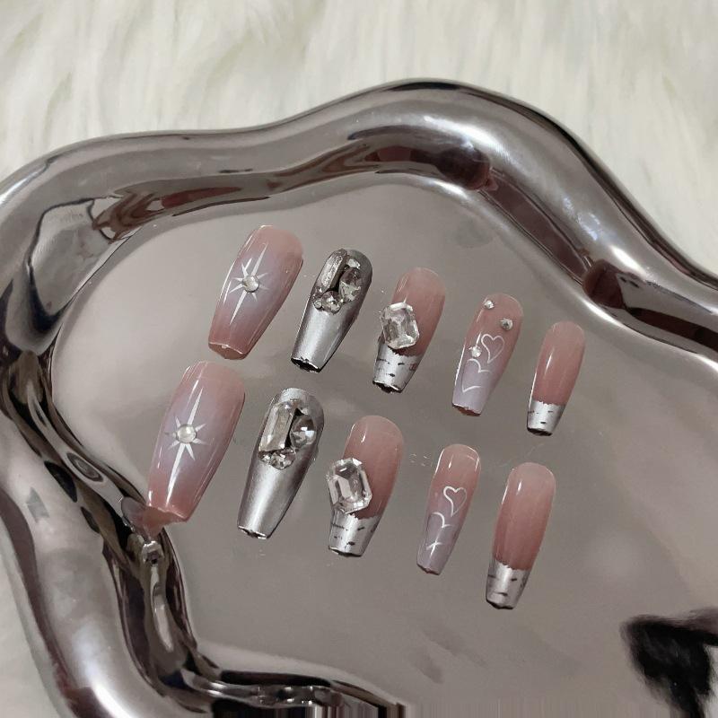 Luxurious Handmade Translucent Nail Tips for Autumn/Winter – Soft Texture, High-Class Feel
