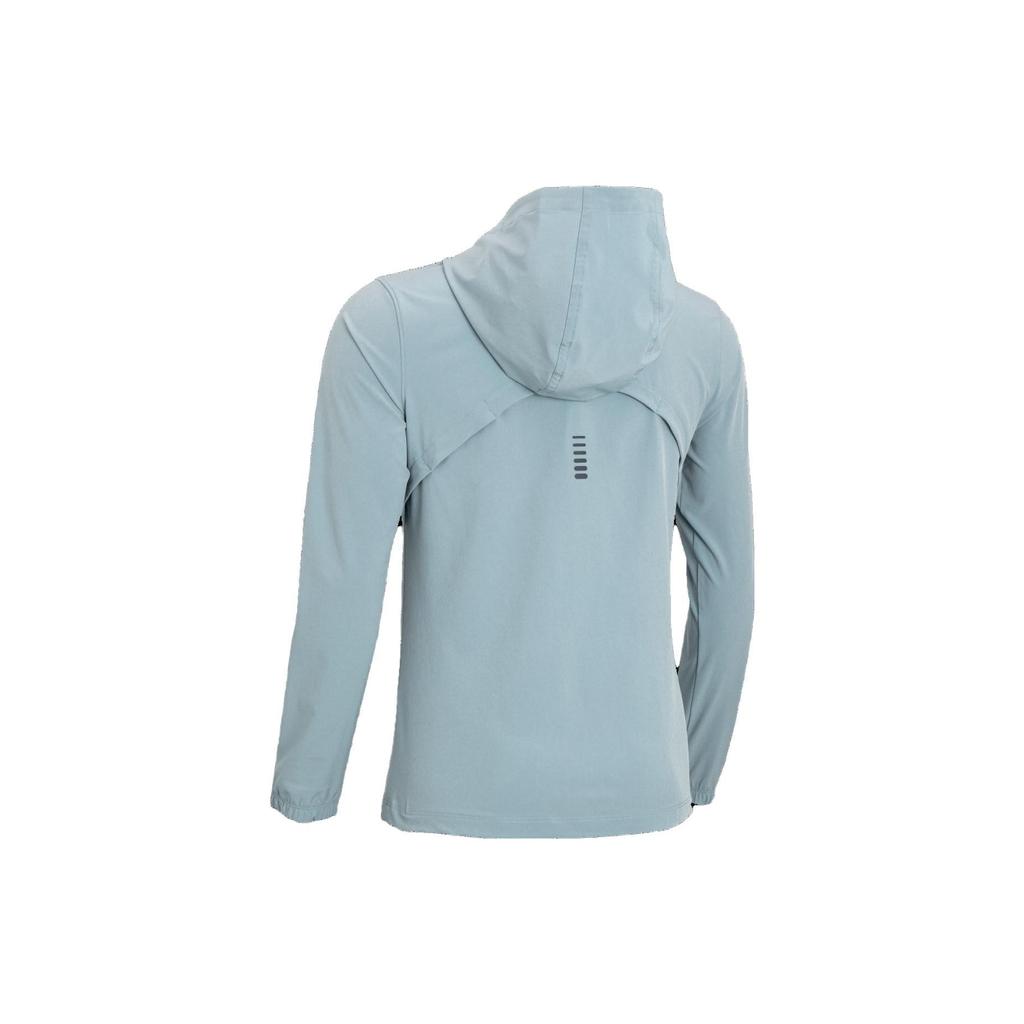 Under Armour Alphabet Print Zip-Up Hooded Jacket Women Outerwear Harbor-Blue 1377043-465