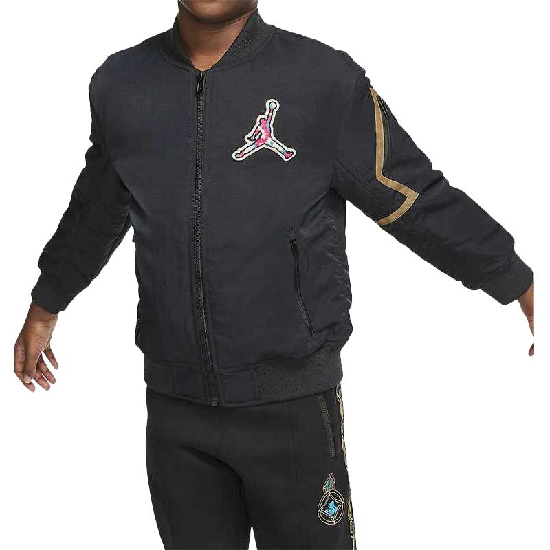 Jordan Padded Jacket Black Kids CW7497-010 4