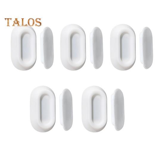 

5 шт. Магнитный держатель для пульта дистанционного управления, настенное крепление, свободное отверстие, простая установка, самоклеящийся держатель для хранения пульта дистанционного управления для телевизора белый