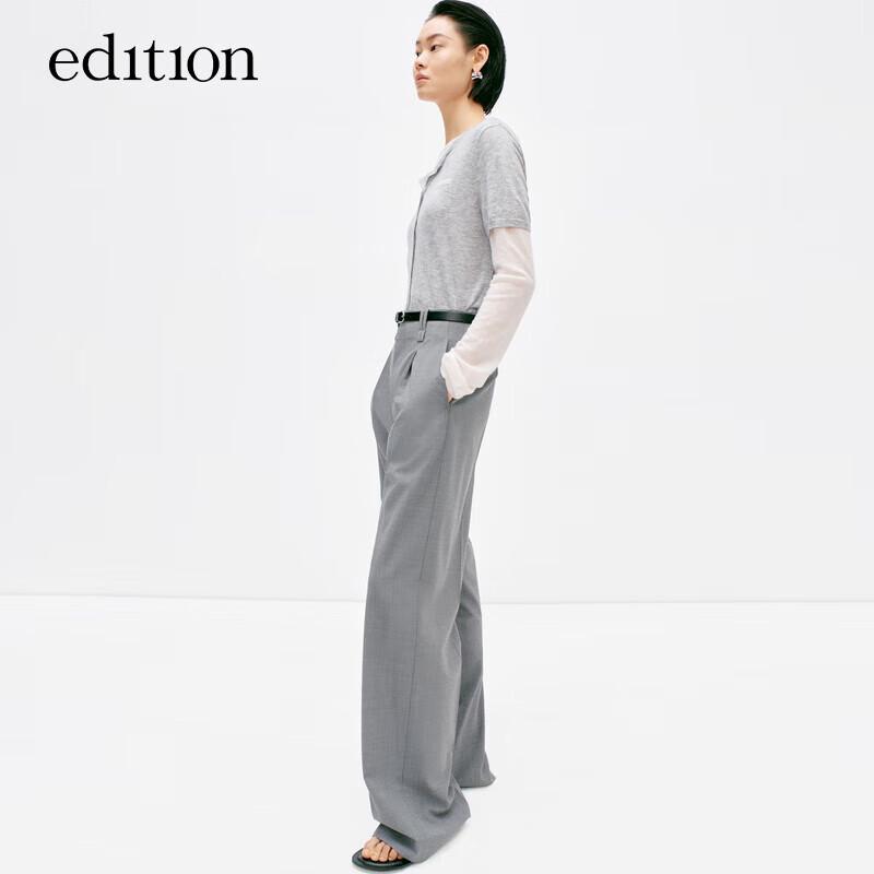 

Женский комплект из чистой шерсти с многослойным трикотажем в стиле колор-блок M 165