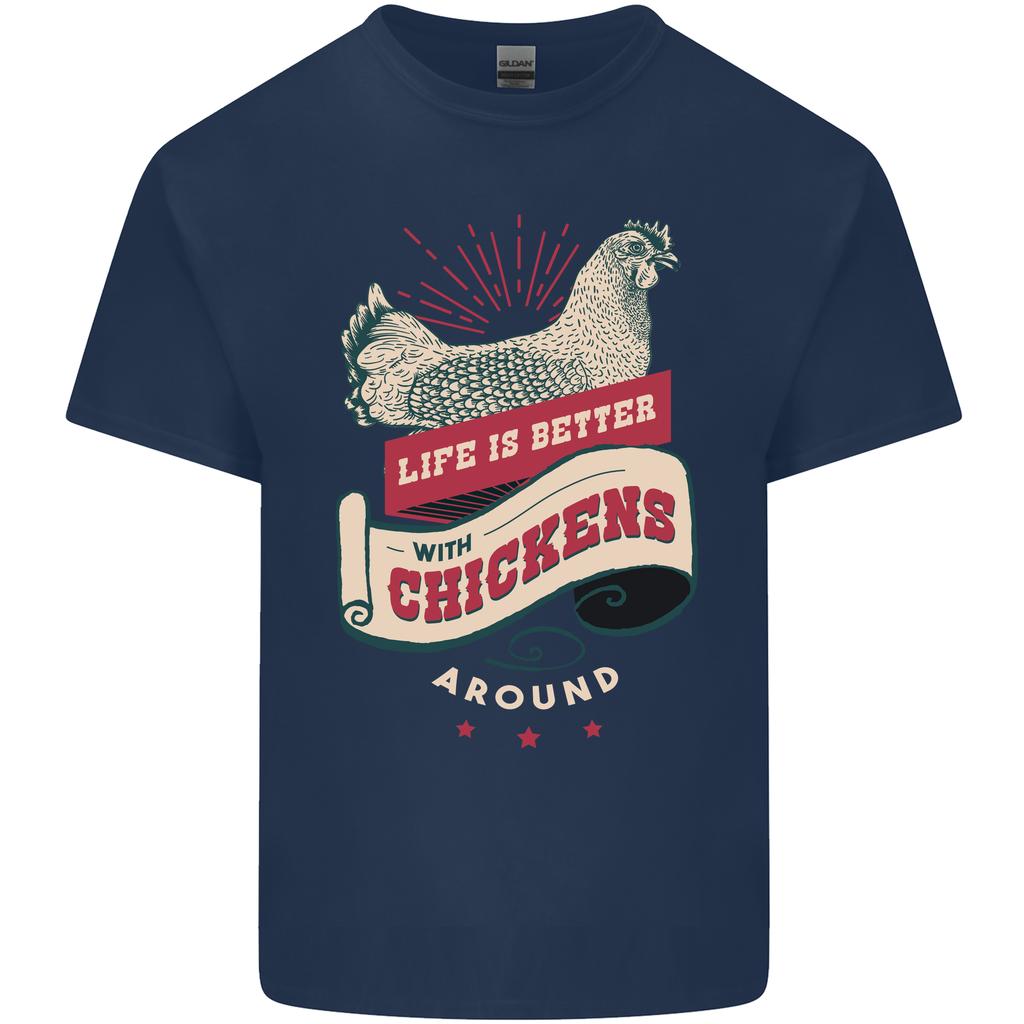 Life Is Better With Chickens Around Farmer Unisexs Light Cotton TShirt