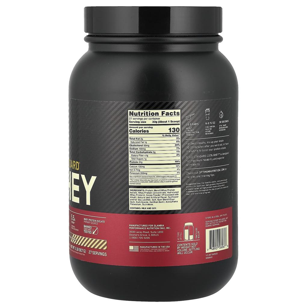 Gold Standard 100% Whey, Schokolade Haselnuss, 907G(2 Pfund)