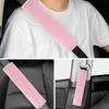 Pink Car Seat Belt Shoulder Covers - Soft, Comfortable & Cool Protective Covers for Men & Women, Fit for All Vehicles, Ideal for Summer Use
